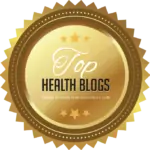 Interviews and Press, Awards and Mentions - Top health blogs badge