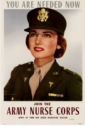 Historic Military Nursing Propaganda Images - join the army nurse corps you are needed now nursing patriotic