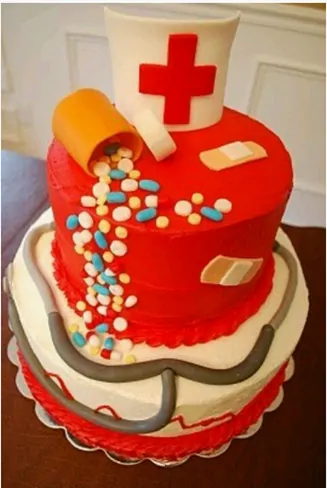 Nurse Cap Graduation 2 Tier|Dessert Works