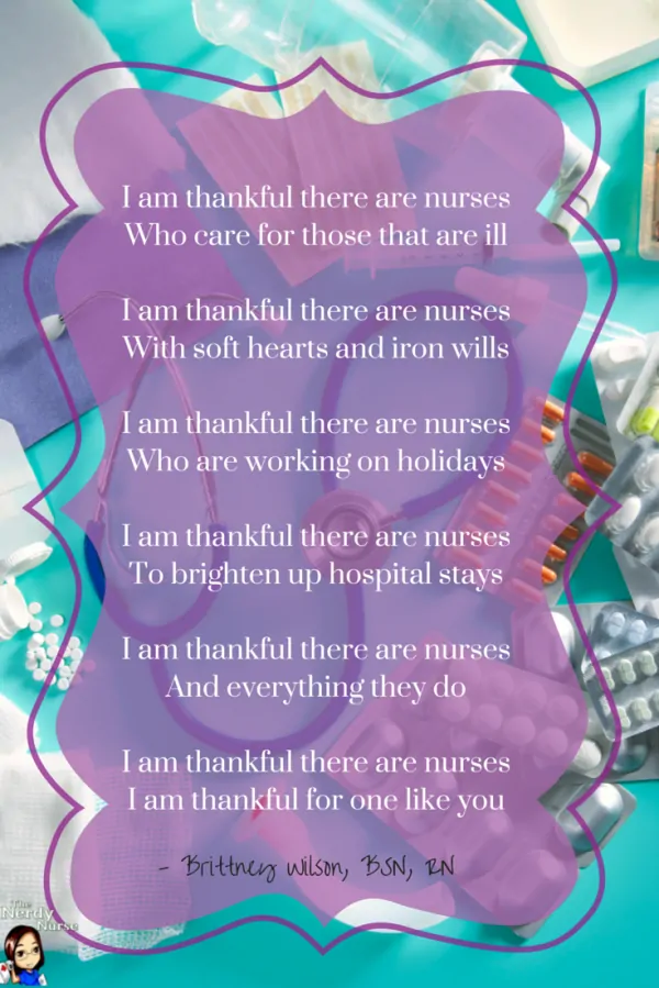 I am thankful there are nurses