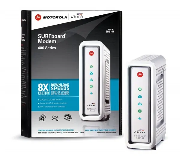 Motorola ARRIS SURFboard SB6141 DOCSIS 3.0 Cable Modem