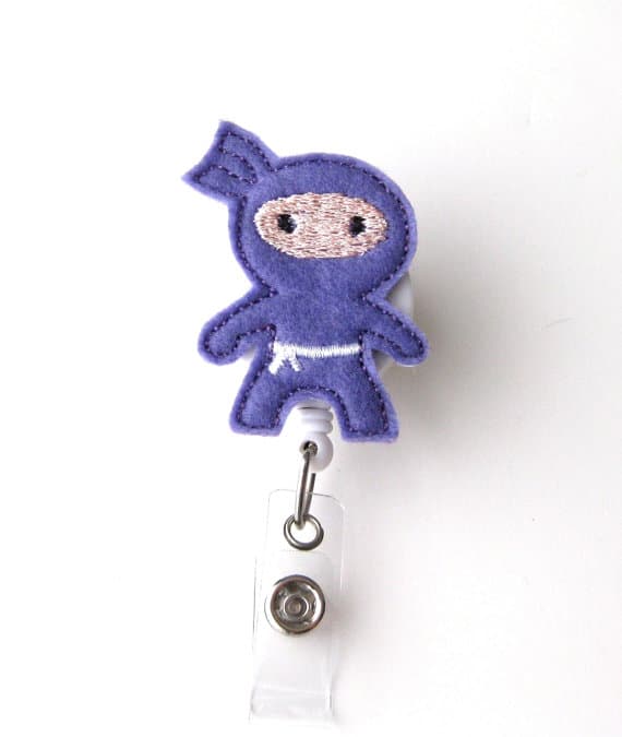 Purple Ninja Badge Reel