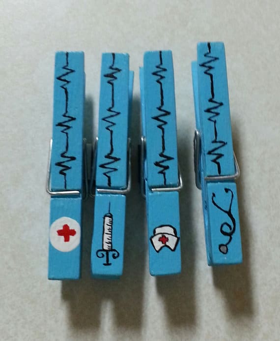 Nurses Gift Clothespin Magnets Liliesandpearls