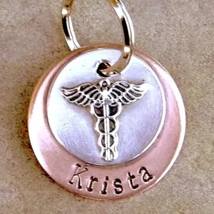Stethoscope Charm Personalized ID Tag