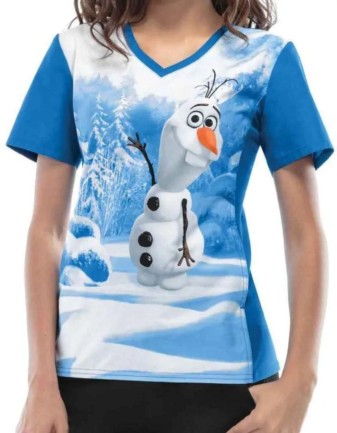 Christmas Scrubs Chillin With Olaf