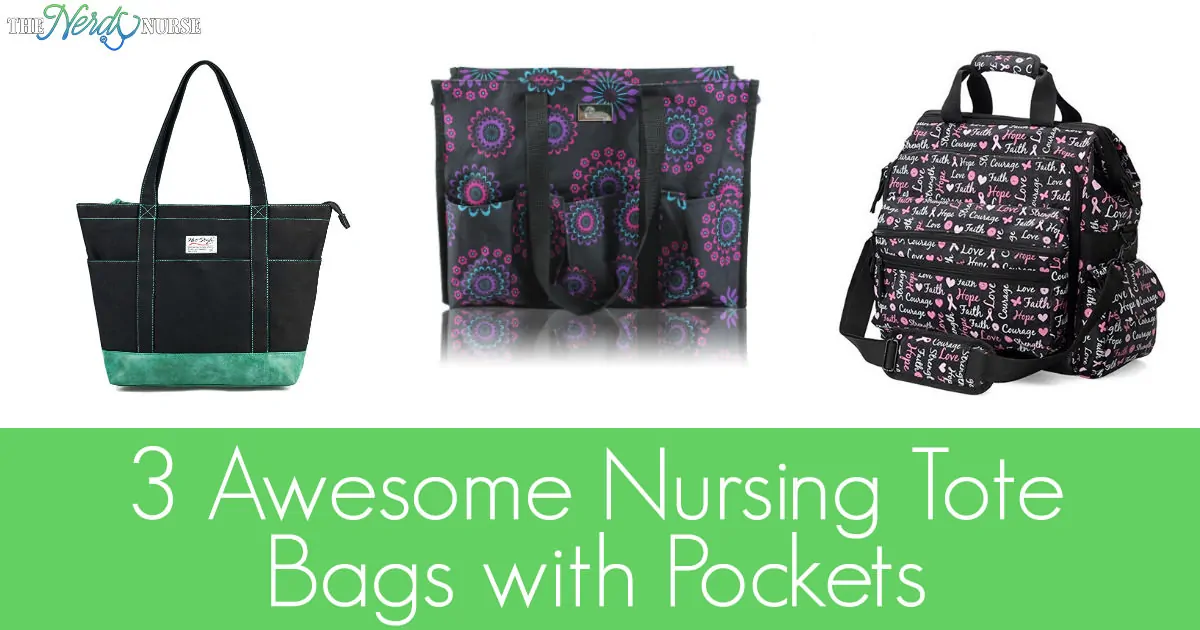 Nursing tote cheap bags with pockets