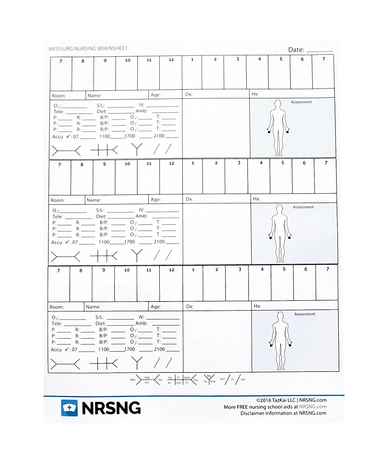 Nursing Brain Sheet