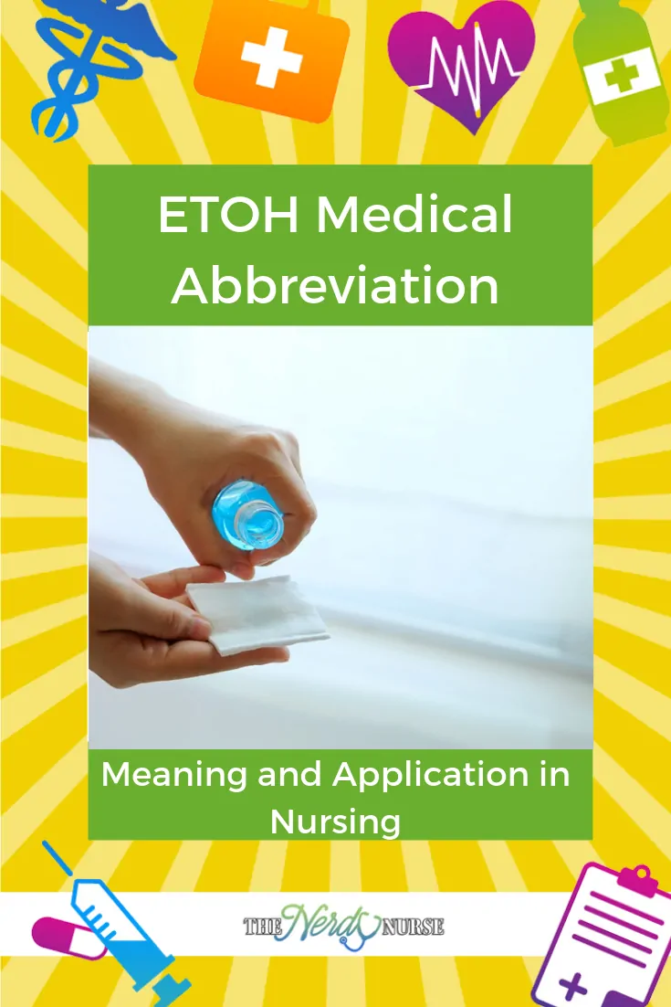 ETOH Medical Abbreviation - ETOH Meaning and Application in Nursing. #thenerdynurse #nurse #nurses #ETOH #medicalterms #abbreviation #alcohol