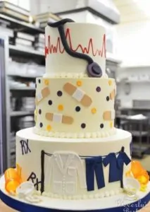 medical school graduation cake