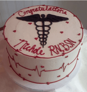 A round nurse cake