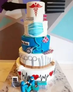 5-tiered nurse cake