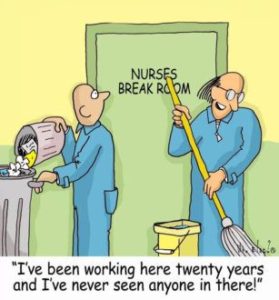 Nurse break room cartoon