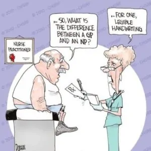 Nurses have better handwriting funny cartoon