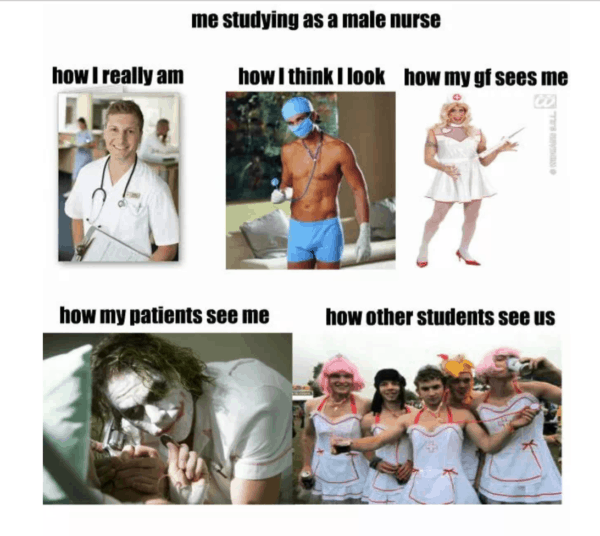 Studying as a male nurse