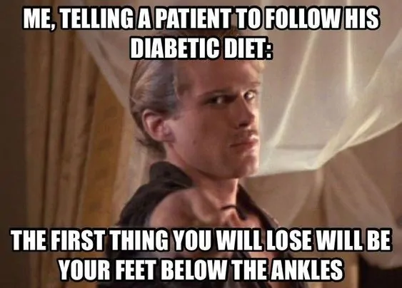 Funny meme for male nurses from the Princess Bride