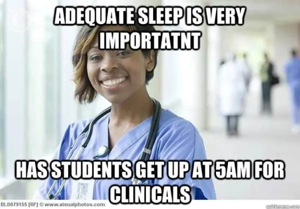5 am clinicals meme 