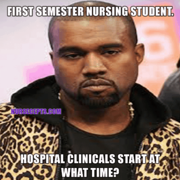 Funny clinical meme with Kanye West