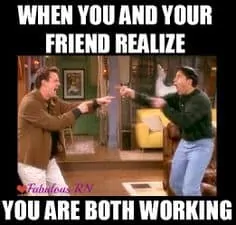 working with friends funny meme