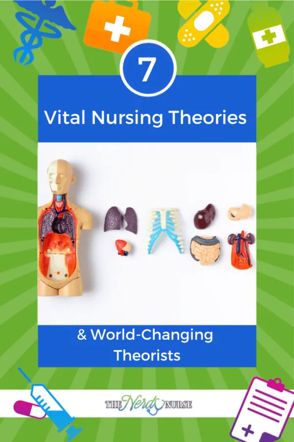 7 Vital Nursing Theories & World-Changing Theorists. What nursing theories do you use? #thenerdynurse #nurse #nurses #nursingtheories