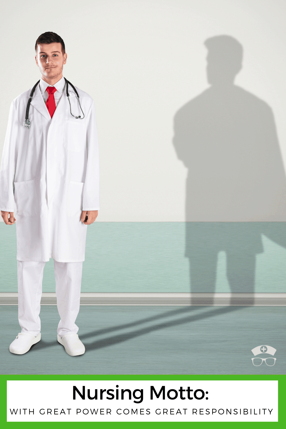Nursing Motto: With Great Power Comes Great Responsibility. Why every nurse should adopt this nursing motto. #thenerdynurse #nurse #nurses #nursemotto #nurseempowerment #encouragement 