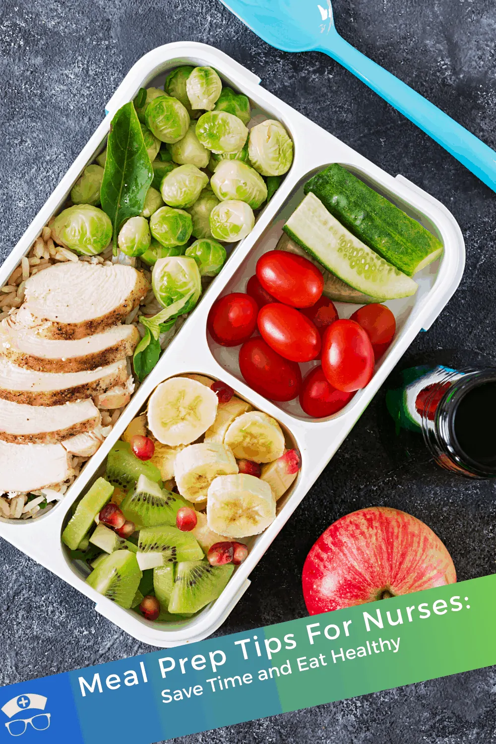 Meal Prep Tips For Nurses: Save Time and Eat Healthy. When you are short on time but still want to eat healthy, meal prep is the answer. These meal prep tips for busy people - like nurses - are amazing! #thenerdynurse #nurse #nurses #mealprep #nursemeals #healthy