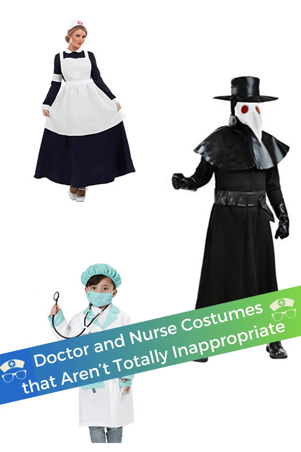 Doctor and Nurse Costumes that Aren’t Totally Inappropriate. These doctor and nurse costumes are fun, creative, modest, and appropriate. Browse ideas for both adults and children. #thenerdynurse #nurse #nurses #doctor #Halloween #costume #nursecostume #doctorcostume