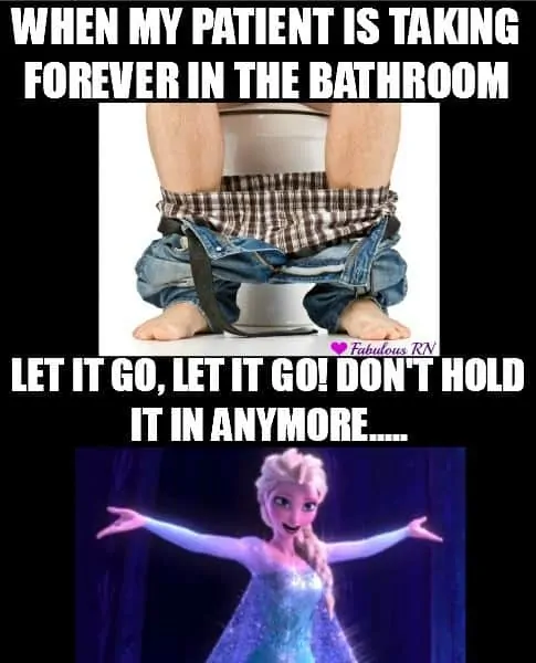 Funny let it go bathroom meme 