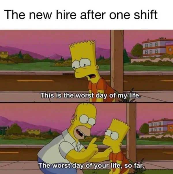 New hire Simpsons meme 