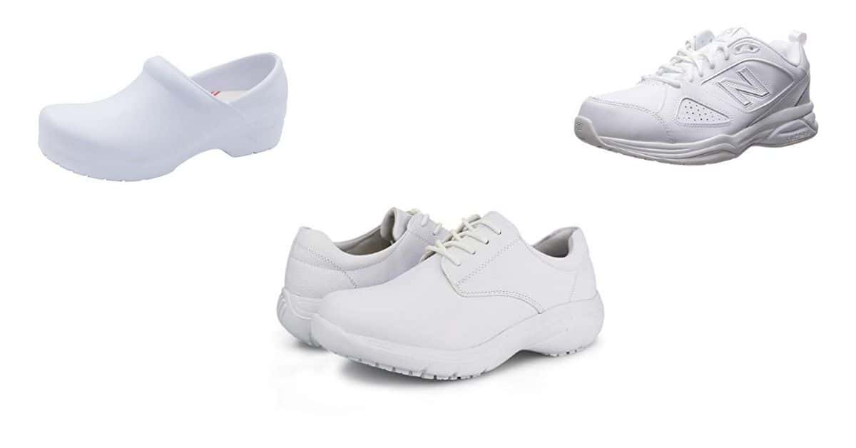 white leather nike shoes nursing