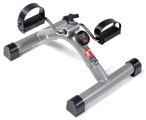 Stamina InStride Folding Cycle XL Under Desk Bike Pedal Exerciser w/Smart Workout App - Mini Exercise Bike Desk Exercise Equipment for Legs & Arms - Fully Assembled