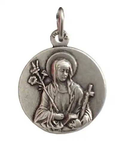 I G J Saint Catherine from Siena Silver Medal – The Patron Saints Medals